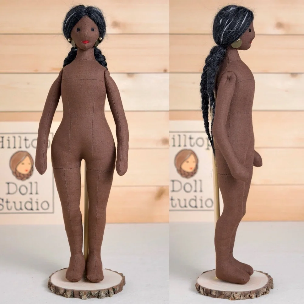 Fabric Doll "Annie" Handcrafted Textile Cloth Heirloom Primitive Doll - Picture 6 of 11